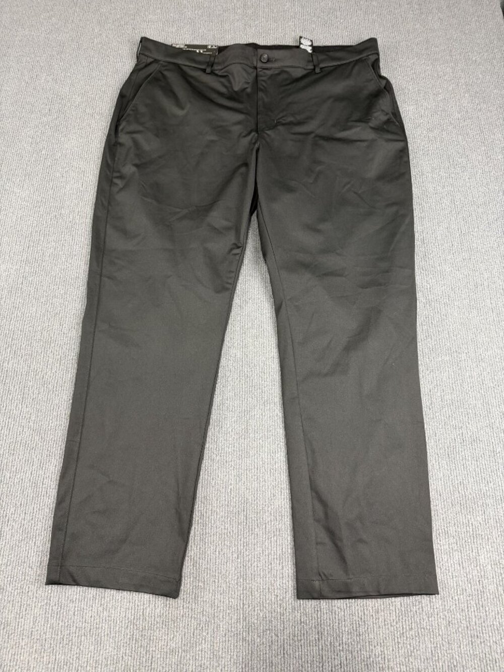 Greg Norman Mens Black Classic Pant 40X30 Stretch Waistband NWT